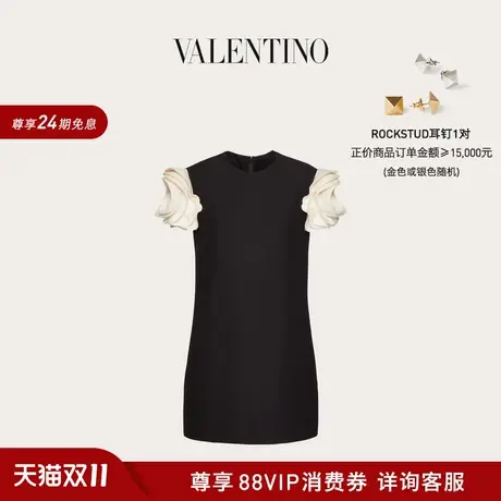 【新品】华伦天奴VALENTINO女士 CREPE COUTURE 短款连衣裙图片