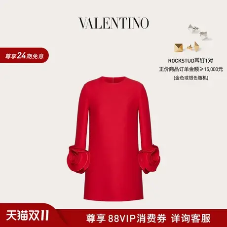 【新品】华伦天奴VALENTINO女士 CREPE COUTURE 短款连衣裙图片