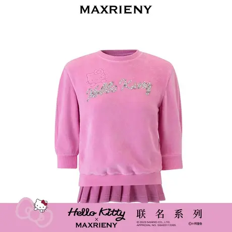 【MAXRIENY x Hello Kitty联名系列】精致绣花钉珠连衣裙童装图片