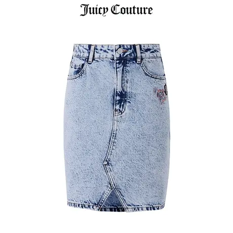 Juicy Couture橘滋美式夏季新款BAMBI联名复古时尚百搭牛仔半裙女图片