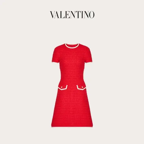 【季末优惠】华伦天奴VALENTINO女士TIMELESS BOUCLE连衣裙图片