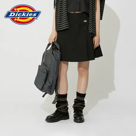 Dickies24春夏新品 前片打折简洁设计百搭休闲风格百褶裙半身裙图片