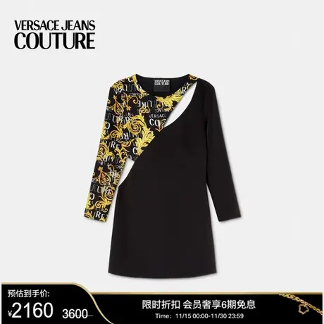 【甄选折扣】VERSACE JEANS COUTURE女士Logo Couture迷你连衣裙商品大图