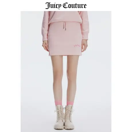 Juicy Couture橘滋短裙女春季新款美式套装休闲包臀A字针织半裙图片