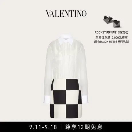 【12期免息】华伦天奴VALENTINO女士EXCHESS CREPE COUTURE连衣裙图片