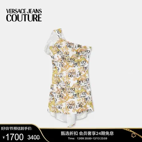 【甄选折扣】VERSACE JEANS COUTURE 女士Logo Couture单肩连衣裙图片