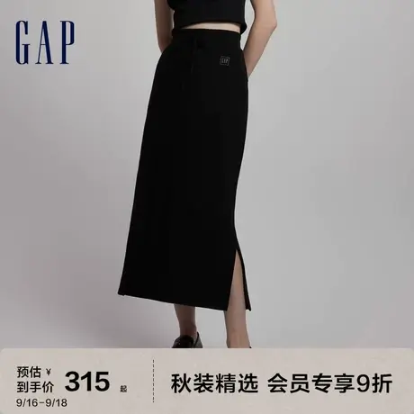 Gap女装秋季2023新款空气三明治高腰宽松卫裙798679半身裙图片