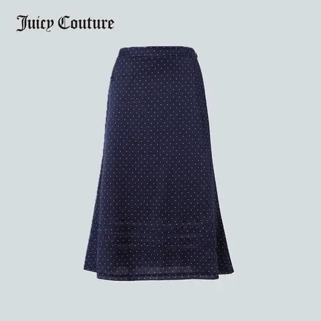 Juicy Couture橘滋半身裙夏季新款薄款波点半裙桑蚕丝气质裙子女图片