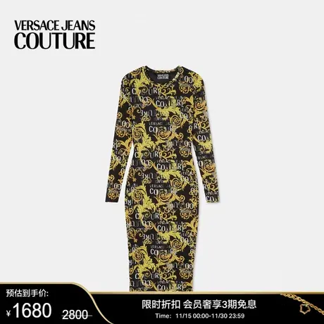 【甄选折扣】VERSACE JEANS COUTURE 女士Logo Couture迷笛连衣裙图片