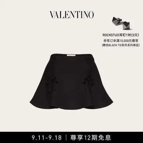 【12期免息】华伦天奴VALENTINO女士 CREPE COUTURE 迷你短裙图片