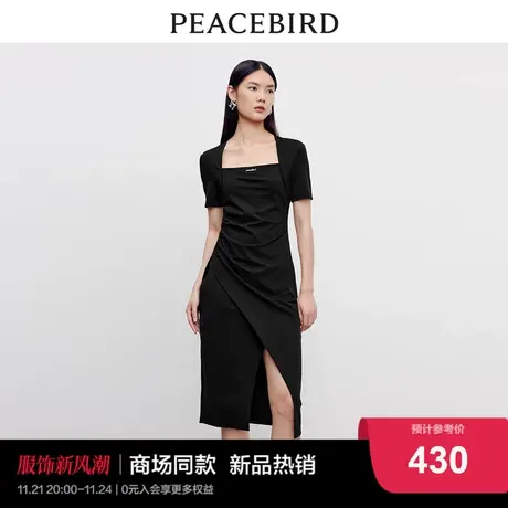 【商场同款】太平鸟女装2024春季新款优雅针织连衣裙A1FAD3201图片