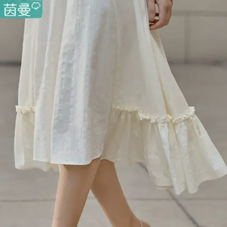 茵曼质感高级感半身裙2024新款夏天设计感小众薄款高端长裙子半裙商品大图