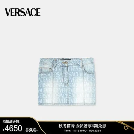 【甄选折扣】 VERSACE/范思哲 女士Versace Allover丹宁迷你裙商品大图
