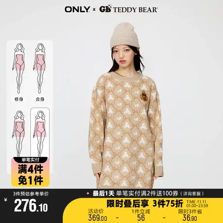 【买4免1】ONLYGB TEDDY BEAR泰迪熊联名款连衣裙女|123346001商品大图