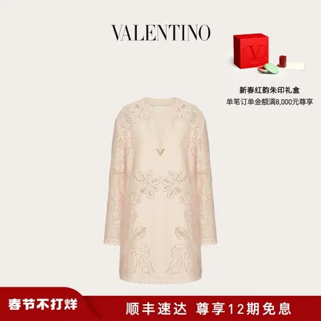 【新品】华伦天奴VALENTINO女士 VALENTINO 棉质花纹连衣裙图片